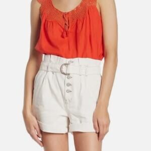 free people size 6 Cindy off white woman’s high rise shorts
